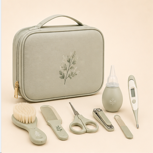 Mumzo LittleCare Baby Grooming & Care Kit – Botanical Edition