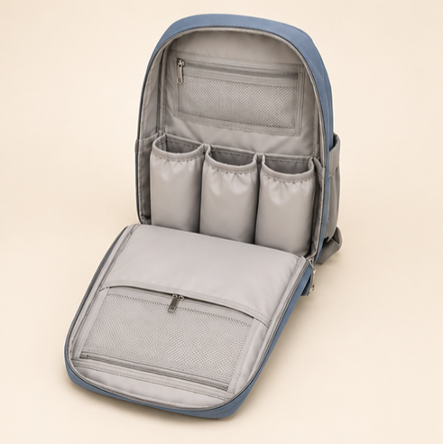 Mumzo Horizon Diaper Backpack – Dusty Blue