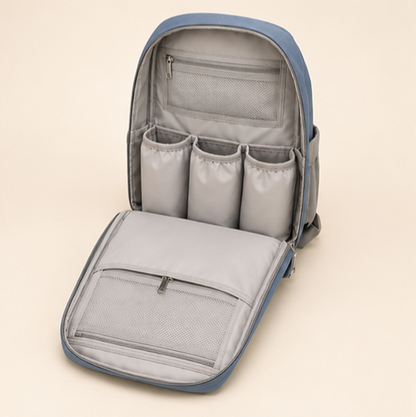 Mumzo Horizon Diaper Backpack – Dusty Blue