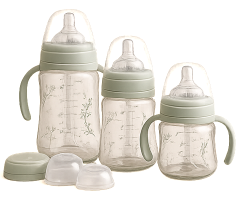 Mumzo Botanica Baby Feeding Bottle Set – Sage Green