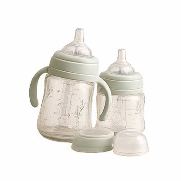 Mumzo Botanica Baby Feeding Bottle Set – Sage Green