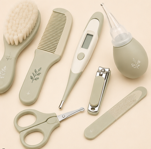 Mumzo LittleCare Baby Grooming & Care Kit – Botanical Edition